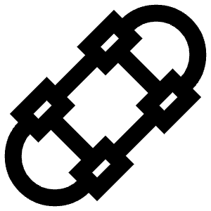 Skateboard Icon from Atlas Line Set
