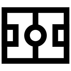 Soccer Football Field Icon from Atlas Line Set