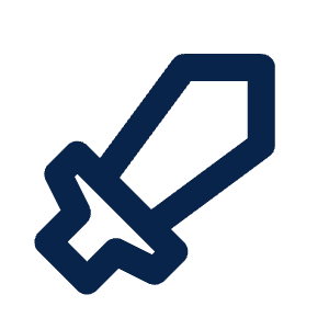 Sword Line Icon from Mingcute Line Set