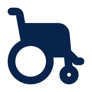 Wheelchair Fill Icon from Mingcute Fill Set