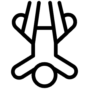 Aerial Yogabasic Inversion Pose Icon from Ultimate Light - Free Set