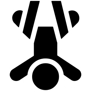 Aerial Yogabasic Inversion Pose Icon from Ultimate Bold - Free Set