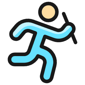 Athletics Team Running Icon from Ultimate Colors - Free Set