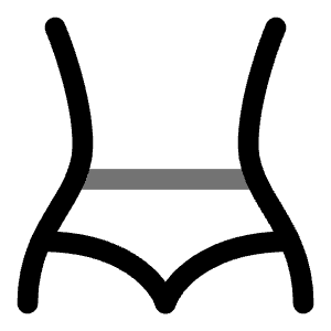 Body Shape Minimalistic Icon from Solar Line Duotone Set