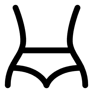 Body Shape Minimalistic Icon from Solar Linear Set