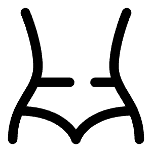 Body Shape Minimalistic Icon from Solar Broken Set