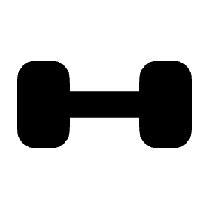 Dumbbell Icon from Solar Bold Set