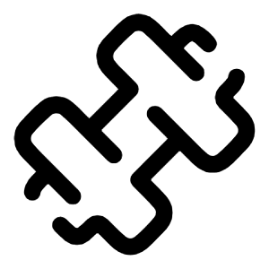 Dumbbell Large Icon from Solar Broken Set