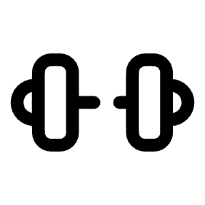 Dumbbell Small Icon from Solar Broken Set