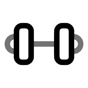 Dumbbell Small Icon from Solar Line Duotone Set