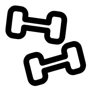 Dumbbells Icon from Solar Linear Set