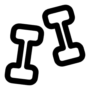 Dumbbells 2 Icon from Solar Linear Set