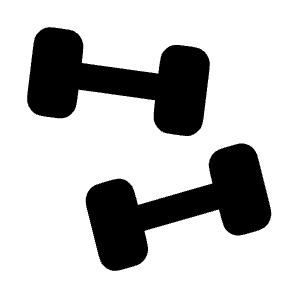 Dumbbells Icon from Solar Bold Set