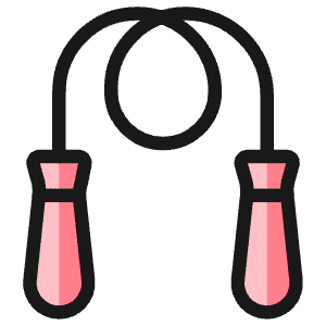 Fitness Jumping Rope Icon from Ultimate Colors - Free Set