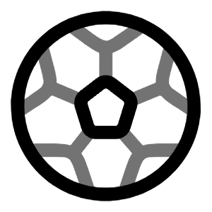 Football Icon from Solar Line Duotone Set