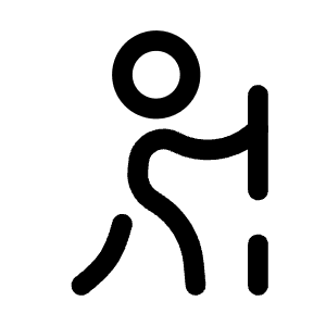 Hiking Minimalistic Icon from Solar Broken Set