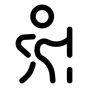 Hiking Round Icon from Solar Broken Set