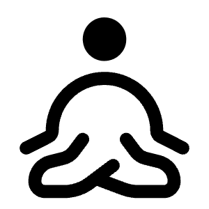 Meditation Icon from Solar Bold Set