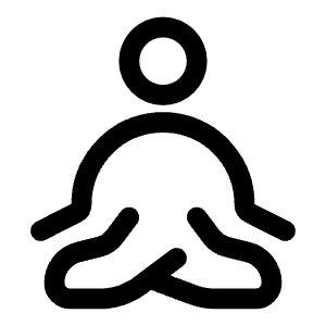 Meditation Icon from Solar Linear Set