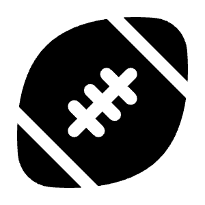 Rugby Icon from Solar Bold Set