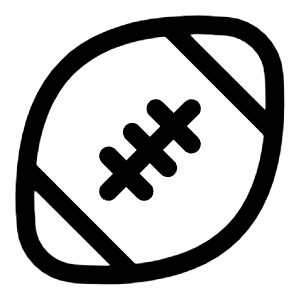 Rugby Icon from Solar Linear Set