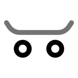 Skateboard Icon from Solar Line Duotone Set