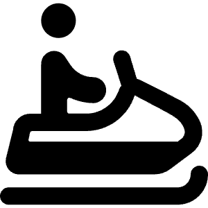 Skiing Snow Scooter Person Icon from Ultimate Bold - Free Set