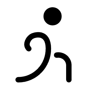 Stretching Round Icon from Solar Bold Set