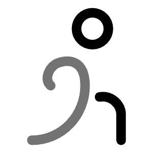 Stretching Round Icon from Solar Line Duotone Set