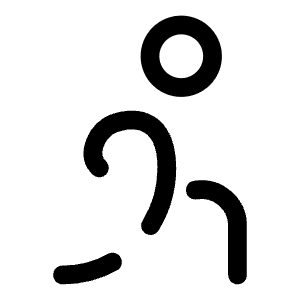 Stretching Round Icon from Solar Broken Set