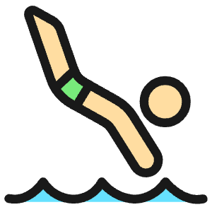 Swimming Diving Icon from Ultimate Colors - Free Set