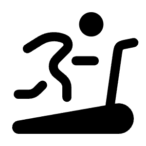 Treadmill Icon from Solar Bold Set