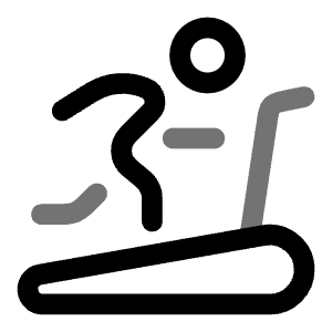 Treadmill Icon from Solar Line Duotone Set