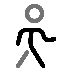 Walking Icon from Solar Line Duotone Set