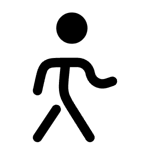 Walking Icon from Solar Bold Set