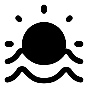 Water Sun Icon from Solar Bold Set