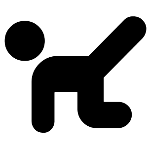 Yoga Half Moon Pose 1 Icon from Ultimate Bold - Free Set