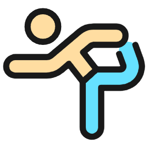 Yoga Leg Grab Stretch Icon from Ultimate Colors - Free Set