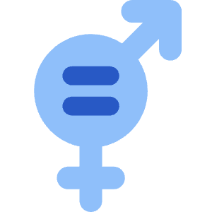 Gender Equality Icon from Core Flat Set