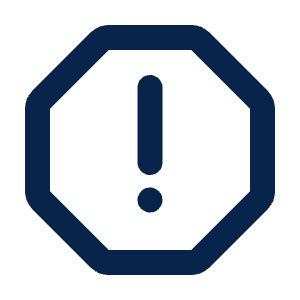 Alert Octagon Line Icon from Mingcute Line Set