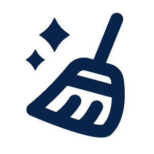 Broom Line Icon from Mingcute Line Set