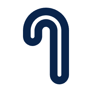 Crutch Line Icon from Mingcute Line Set