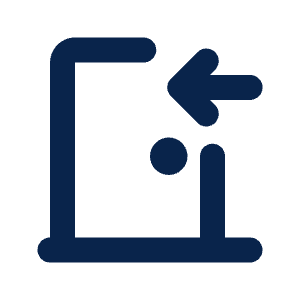 Enter Door Line Icon from Mingcute Line Set