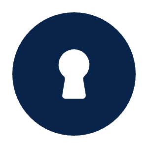 Keyhole Fill Icon from Mingcute Fill Set