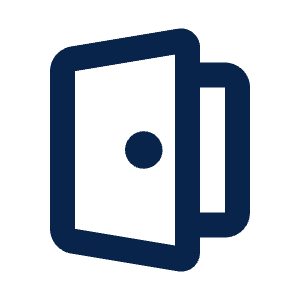 Open Door Line Icon from Mingcute Line Set