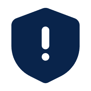 Safe Alert Fill Icon from Mingcute Fill Set