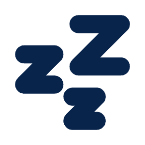 Sleep Fill Icon from Mingcute Fill Set
