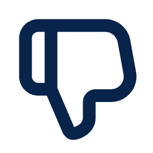 Thumb Down 2 Line Icon from Mingcute Line Set