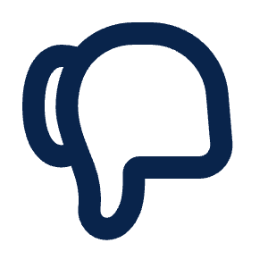 Thumb Down Line Icon from Mingcute Line Set