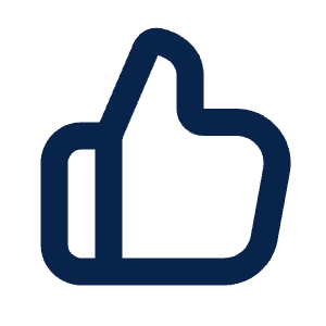 Thumb Up 2 Line Icon from Mingcute Line Set